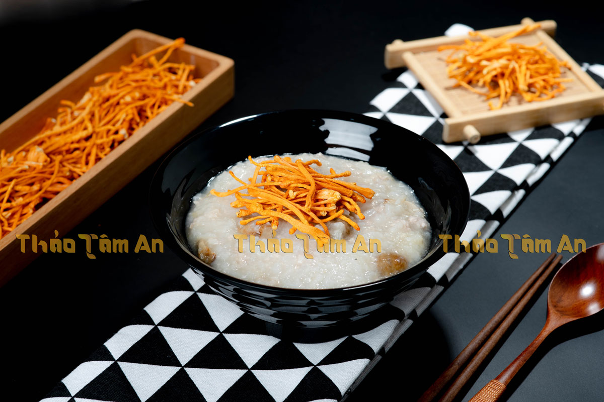 Cháo đông trùng hạ thảo khô