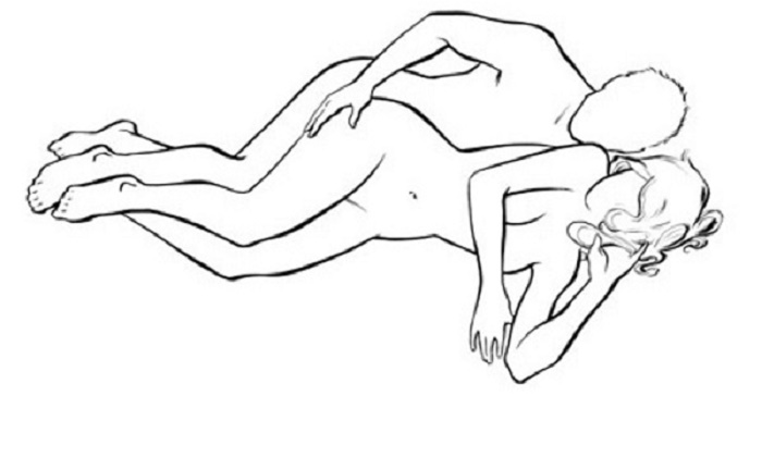 Tư thế úp thìa tăng khả năng thụ thai