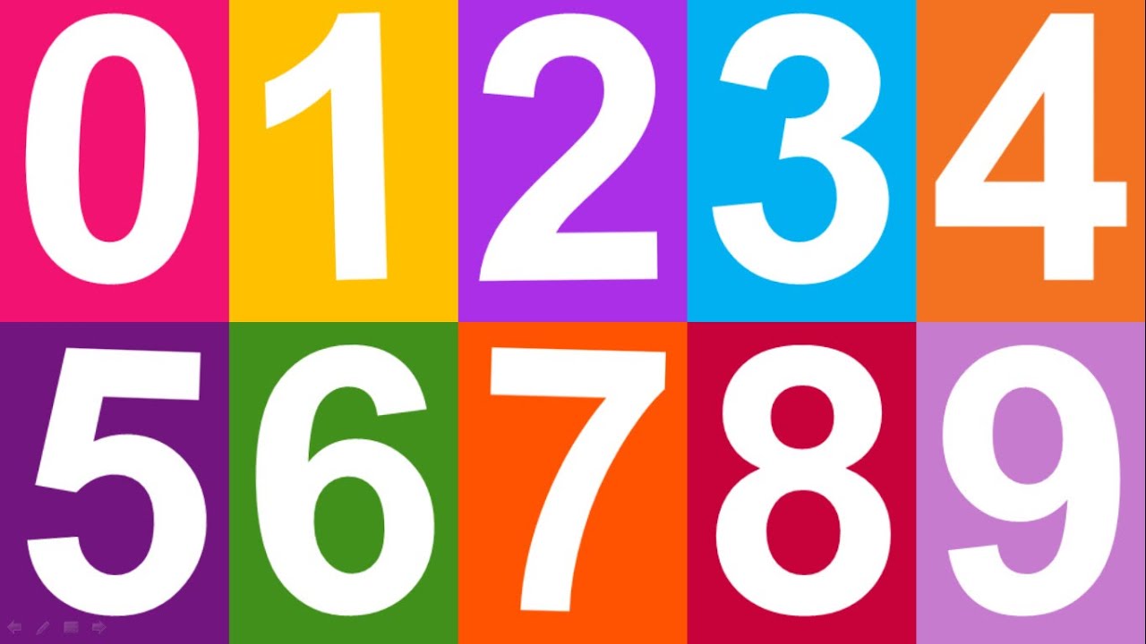 Dạy bé học tập đếm số từ 0 đến 9, tập đếm 10 số tự nhiên | Be tap dem so -  Thanh nấm - YouTube