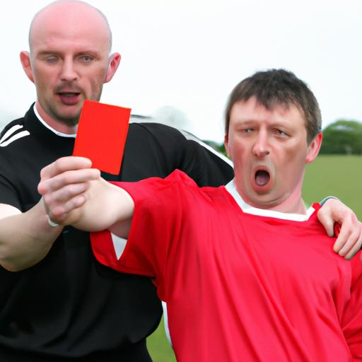 Trọng tài rút thẻ trong trận đấu